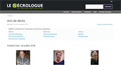 Desktop Screenshot of lenecrologue.com